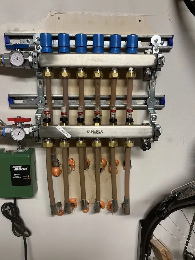 Plumber performing Leak Detection at a residential property in Littlestown